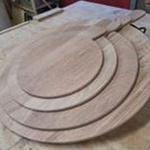 A Set Of Graduated-Oak-Serving-Boards