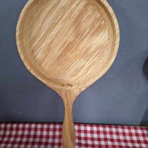 Hand Carved Oak Hors-d’oeuvres Small Plate Or Spoon